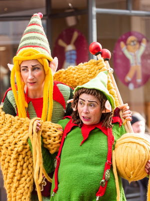 Event The Knitted Elves Christmas Walkabout Act London