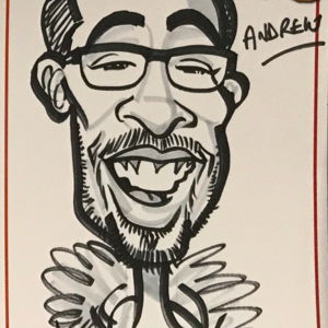 Trevor E booked ToonAru Caricatures for their party in London ToonAru Caricatures Caricaturist Review Private Party London