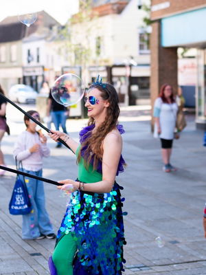 Event Bubbleologist Street Performer Leicestershire