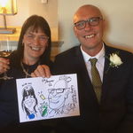 julie C booked Caricature Party with Rich for their wedding in Staffordshire Caricature Party with Rich Caricaturist Review Wedding Staffordshire