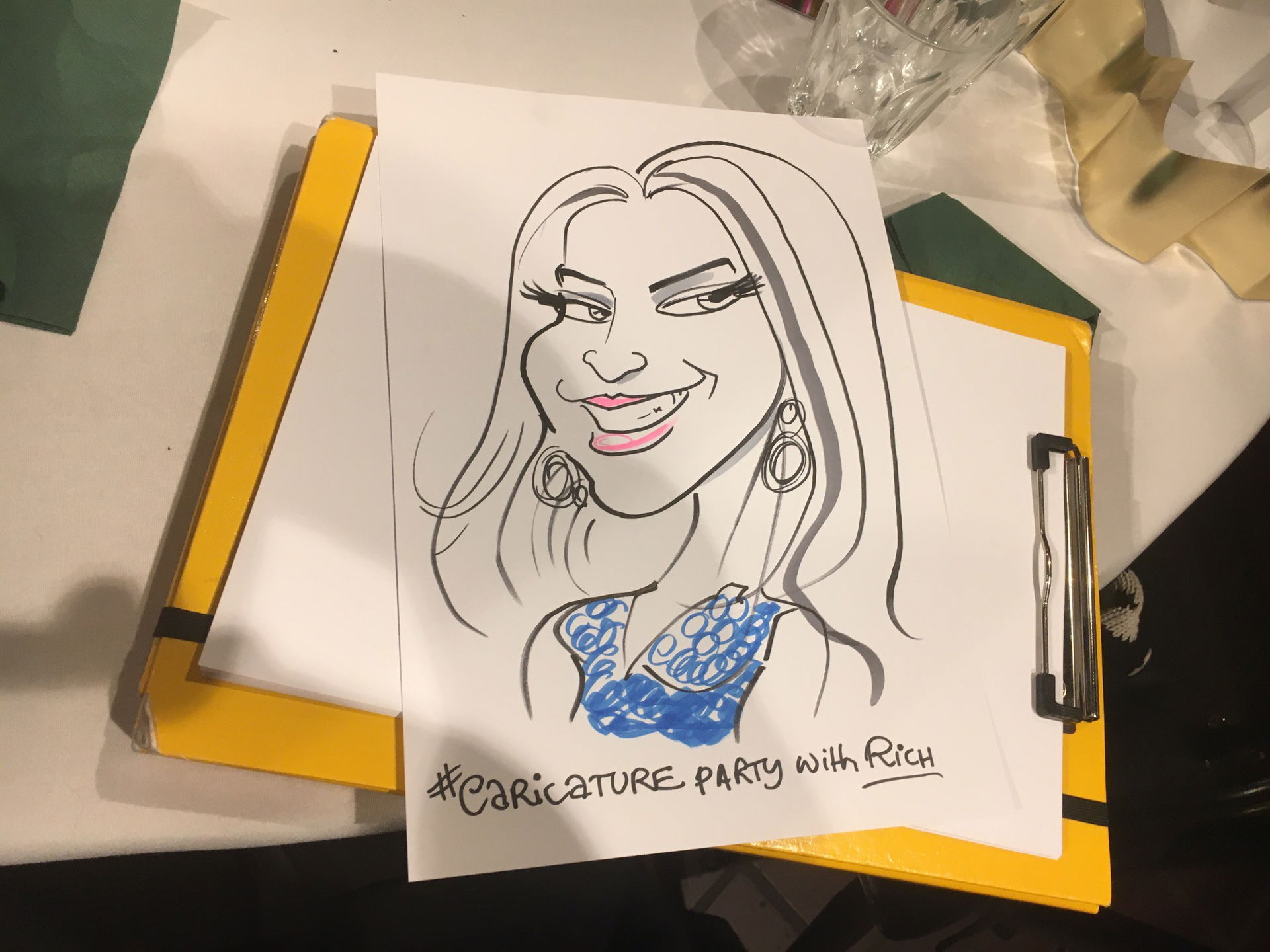 Caricature Party with Rich Caricaturist Review Corporate Event Manchester