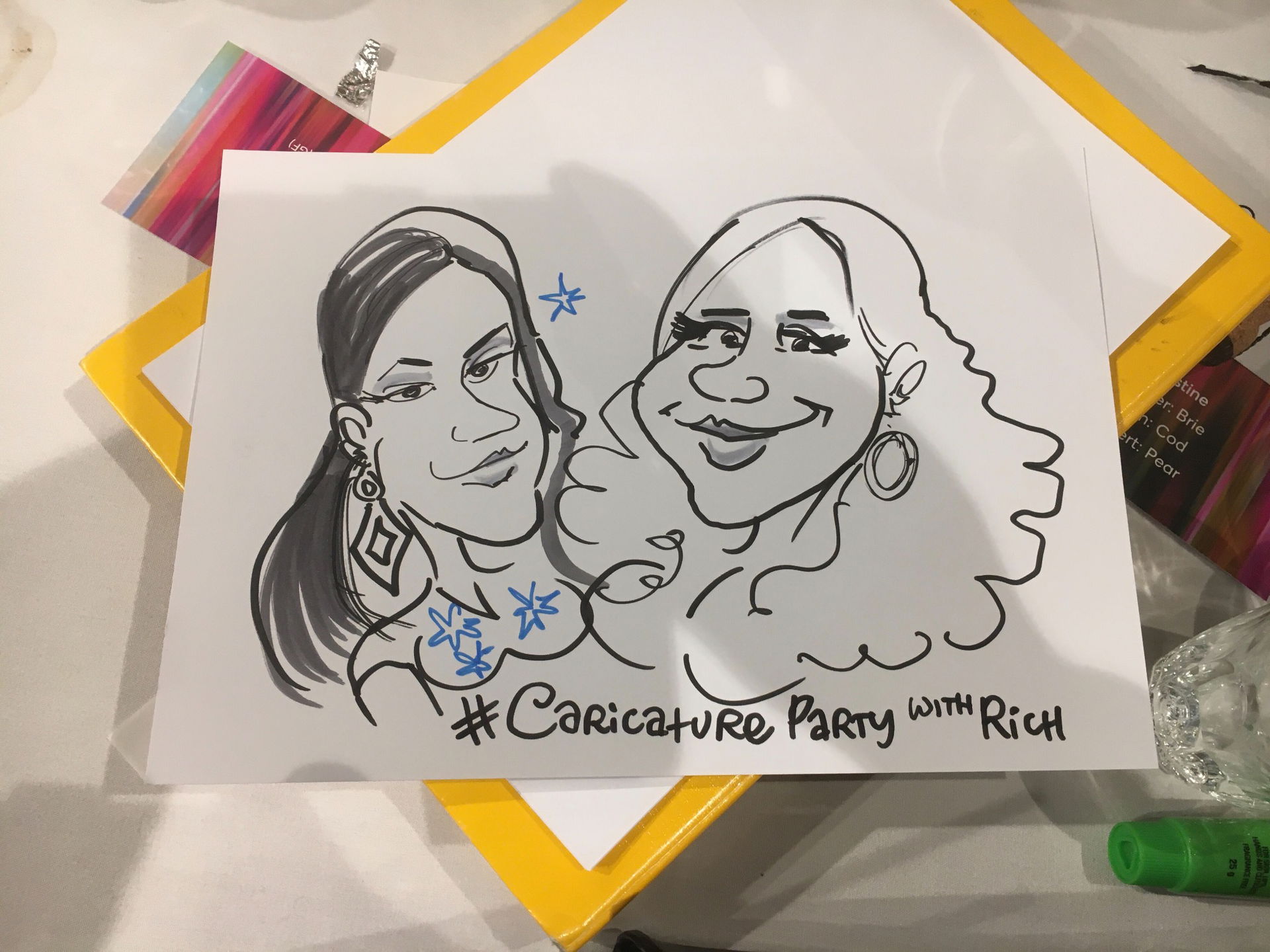 Caricature Party with Rich Caricaturist Review Corporate Event Manchester