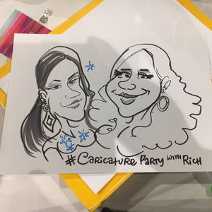Caricature Party with Rich Caricaturist Corporate Event Manchester