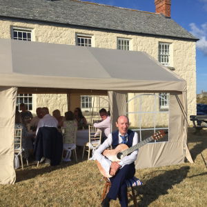 Tom C booked Dennis OKelly for  their wedding in Cornwall Dennis OKelly Classical Guitarist Review Wedding Cornwall
