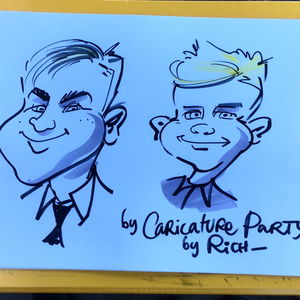 Caricature Party with Rich Caricaturist Wedding Staffordshire