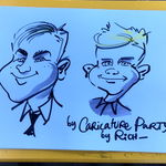 julie C booked Caricature Party with Rich for their wedding in Staffordshire Caricature Party with Rich Caricaturist Review Wedding Staffordshire