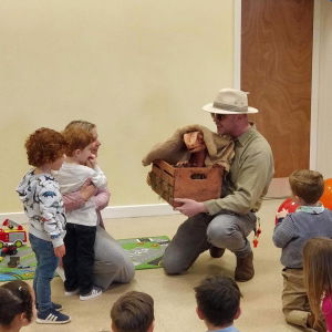 Jacinta B booked Dougie the Dino for  their party in Norfolk Dougie the Dino Mix and Mingle Entertainer Review Private Party Norfolk