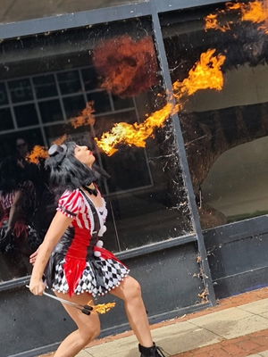 Event Fiyre Circus Collective Stilt and Fire Performer Staffordshire