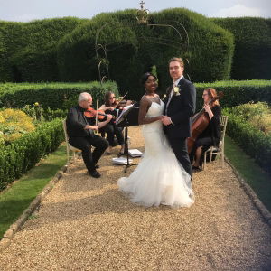 Debbie S booked Prosecco Quartet for  their wedding in Gloucestershire Prosecco Quartet String Quartet Review Wedding Gloucestershire
