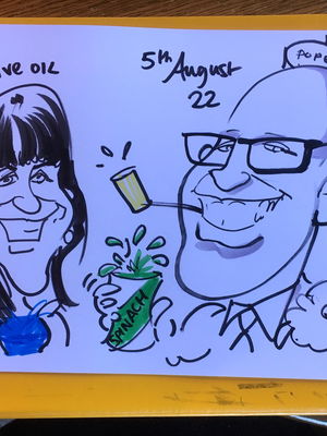 Event Caricature Party with Rich Caricaturist Staffordshire