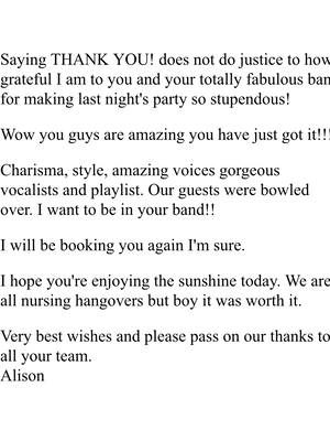 Event BABYLONDON Function Band London