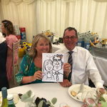 Kelly H booked ToonAru Caricatures for their wedding in Essex ToonAru Caricatures Caricaturist Review Wedding Essex
