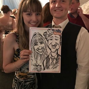 Thomas B booked ToonAru Caricatures for their wedding in Suffolk ToonAru Caricatures Caricaturist Review Wedding Suffolk