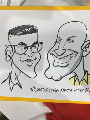 Event Caricature Party with Rich Caricaturist Staffordshire