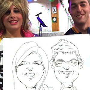 Pauls Caricatures Caricaturist Review HM Forces / Army / Navy / RAF Event London