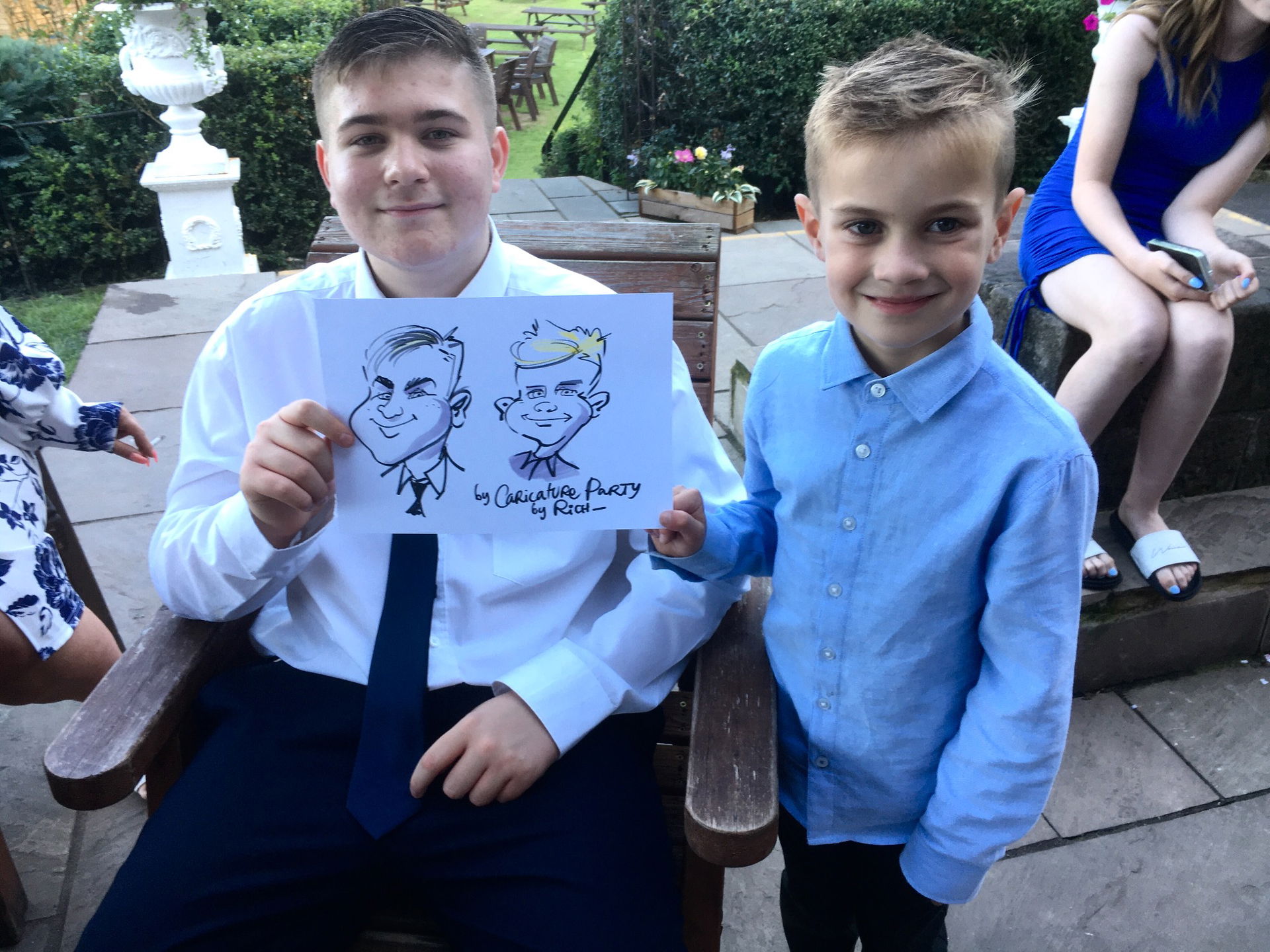 Caricature Party with Rich Caricaturist Review Wedding Staffordshire