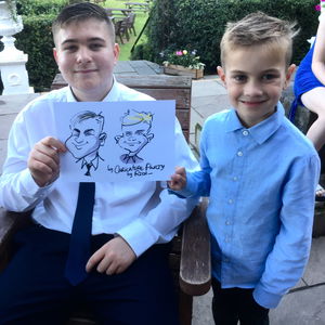 Caricature Party with Rich Caricaturist Wedding Staffordshire