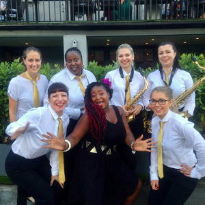 James C booked Mrs X for  their wedding in London Mrs X Function Band Review Wedding London