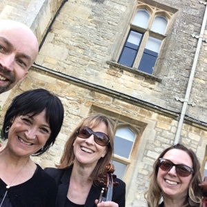 What a truly beautiful wedding. Such a privilege and pleasure to be a part of their day! A truly stunning venue with plenty of cover in a hot day. We absolutely loved playing for this wedding. Prosecco Quartet String Quartet Review Wedding Gloucestershire