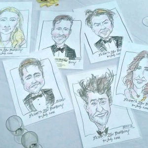 Chris Caricatures Caricaturist Review Private Party Kent