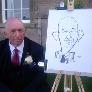 Caricatures by Tom Caricaturist Wedding Northumberland