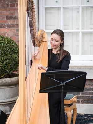 Event Elegant Harp Harpist Greater Manchester