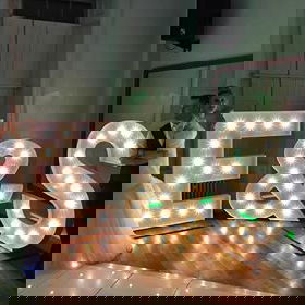 Let There Be Light Light Up Letters Wedding, Wedding Essex