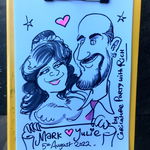 julie C booked Caricature Party with Rich for their wedding in Staffordshire Caricature Party with Rich Caricaturist Review Wedding Staffordshire