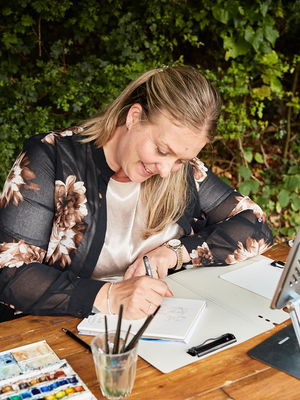 Event Whimsical Wedding Guest Illustrator Caricaturist Oxfordshire