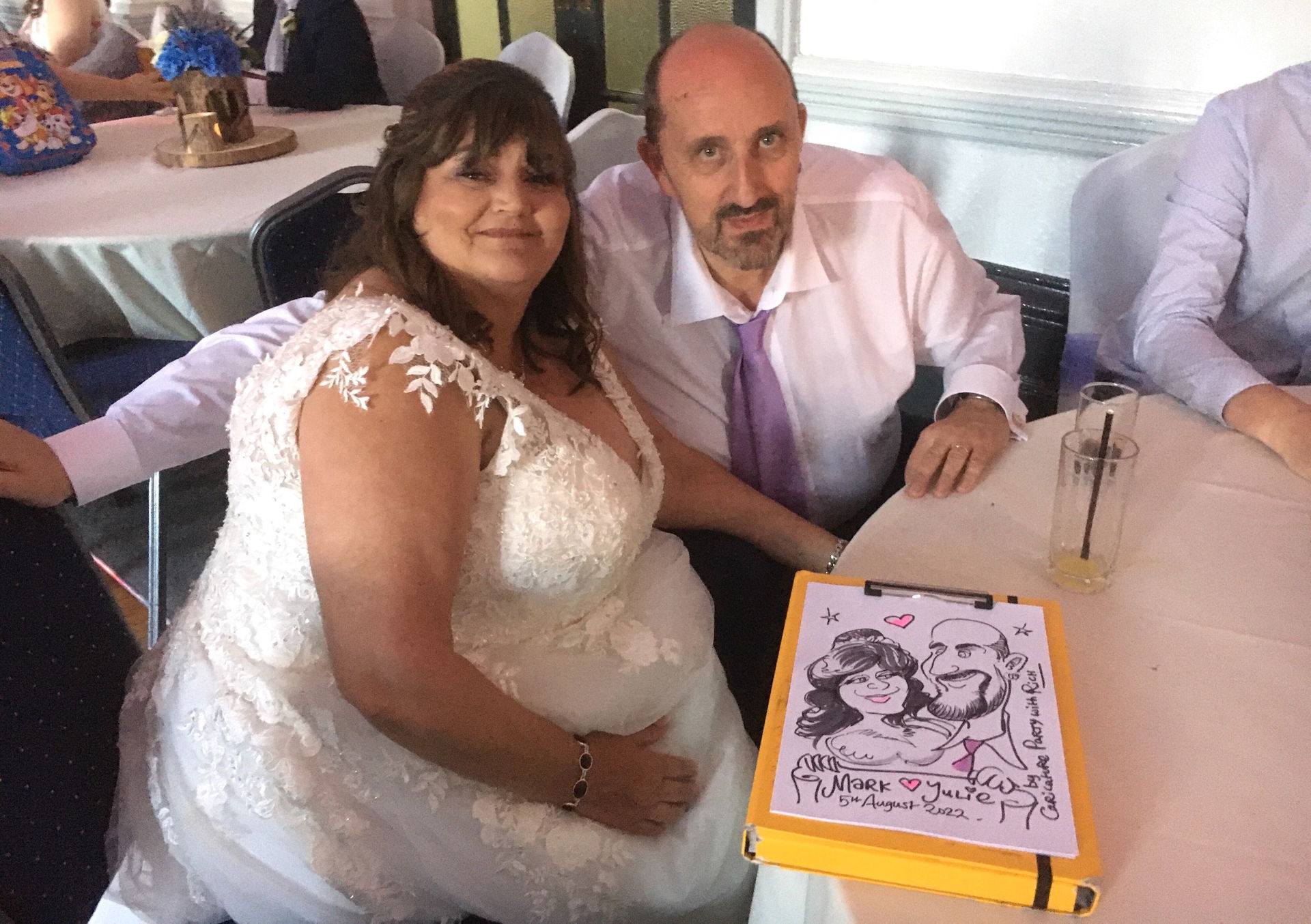 Caricature Party with Rich Caricaturist Review Wedding Staffordshire