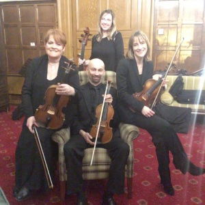 What a truly beautiful wedding. Such a privilege and pleasure to be a part of their day! A truly stunning venue with plenty of cover in a hot day. We absolutely loved playing for this wedding. Prosecco Quartet String Quartet Review Wedding Gloucestershire