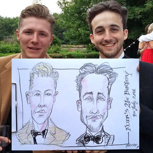 Just a few of the 30+ drawings I did that night