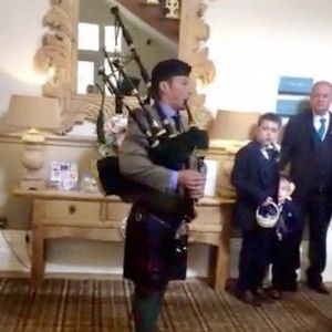 Royal Marines Piper Piper Wedding Worcestershire