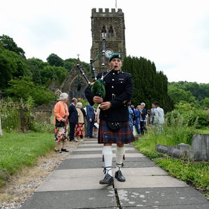Royal Marines Piper Piper Wedding Shropshire