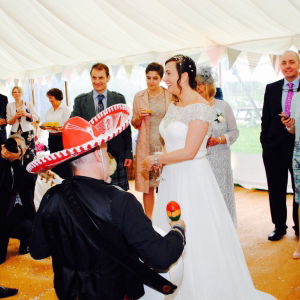 Debbie H booked Beat Banditos for  their wedding at Sopley Farm in Dorset Beat Banditos Mariachi Band Review Wedding Dorset