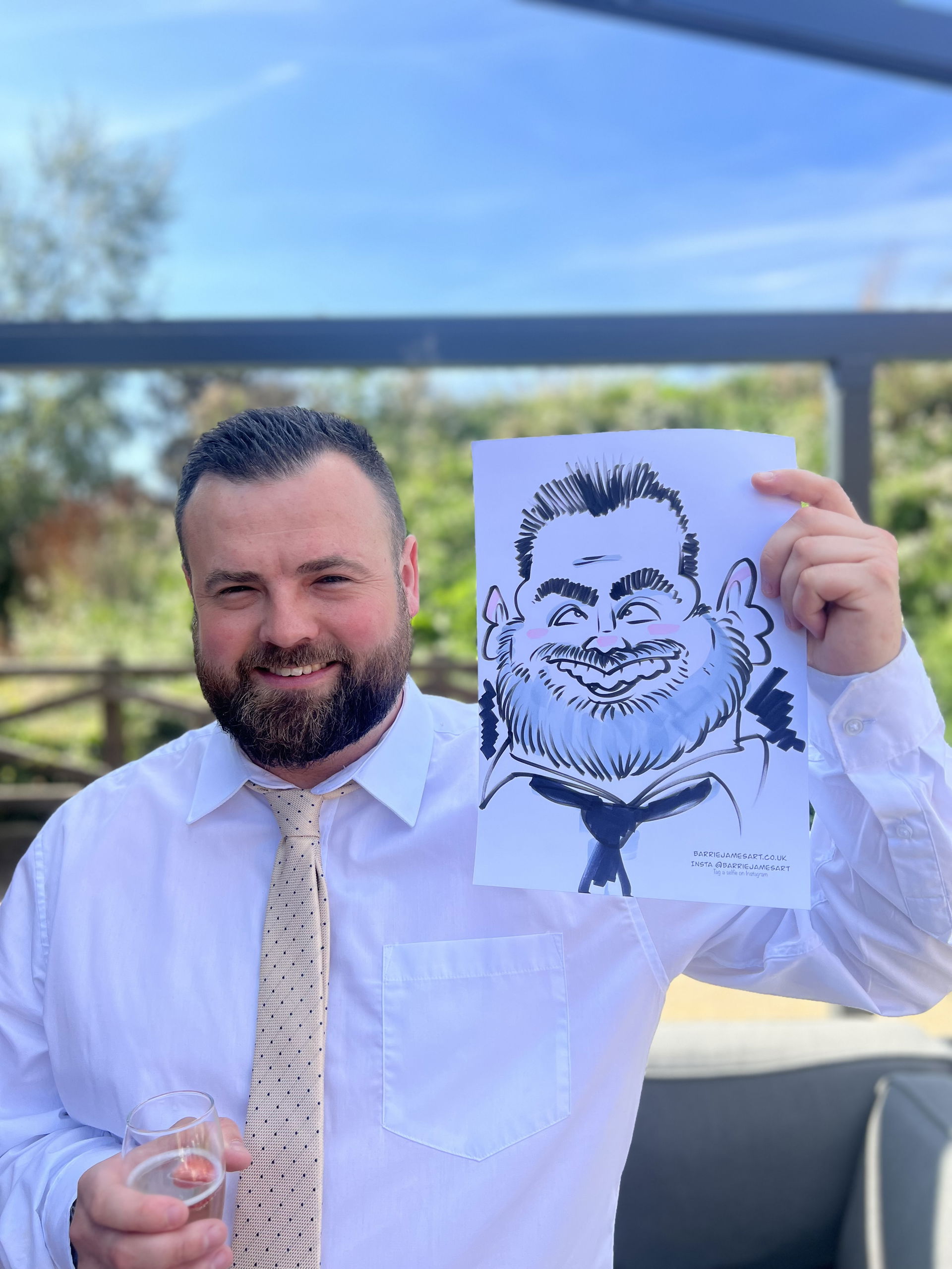 Barrie Draws Caricatures Caricaturist Review Wedding Durham