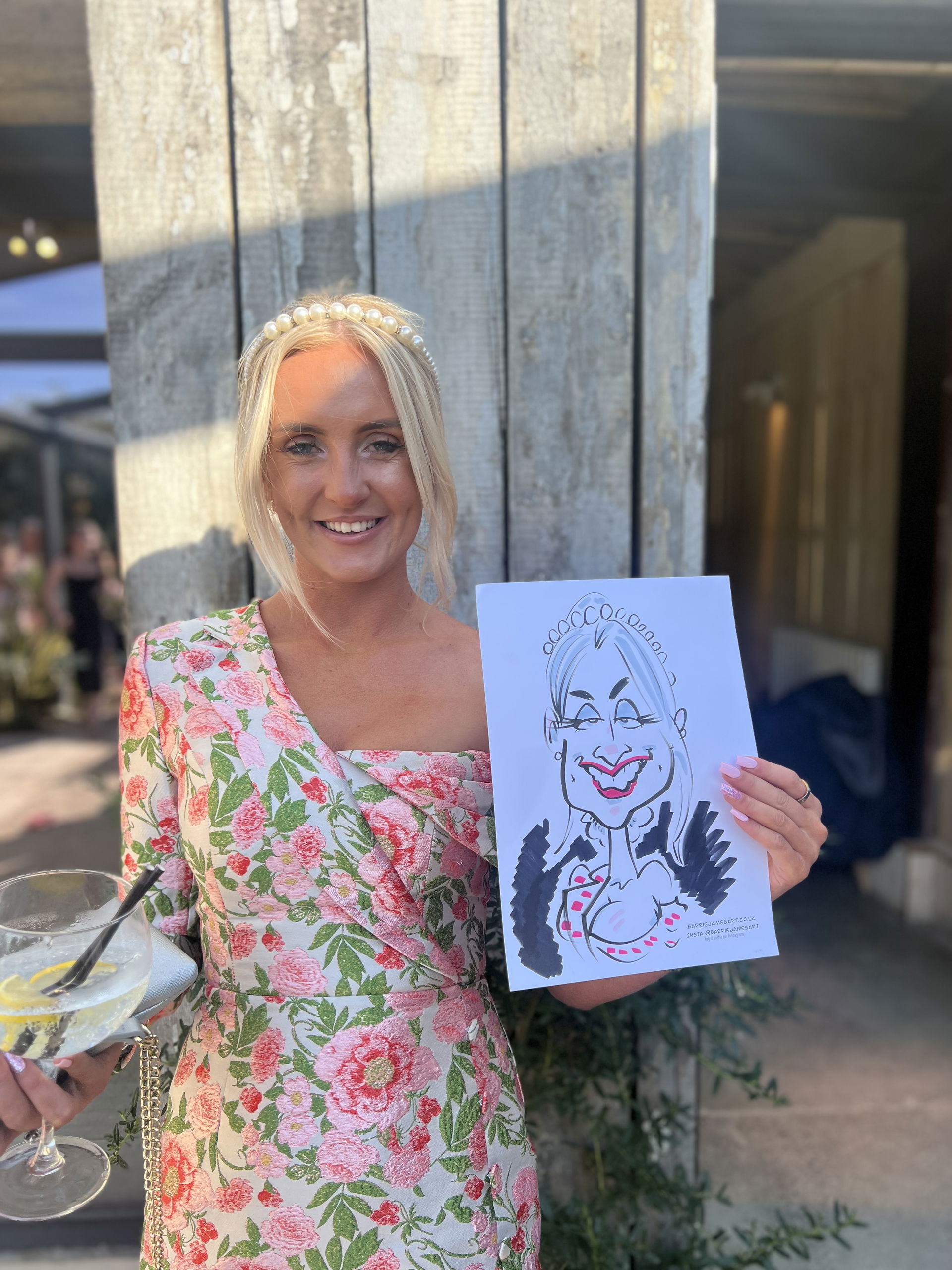 Barrie Draws Caricatures Caricaturist Review Wedding Durham