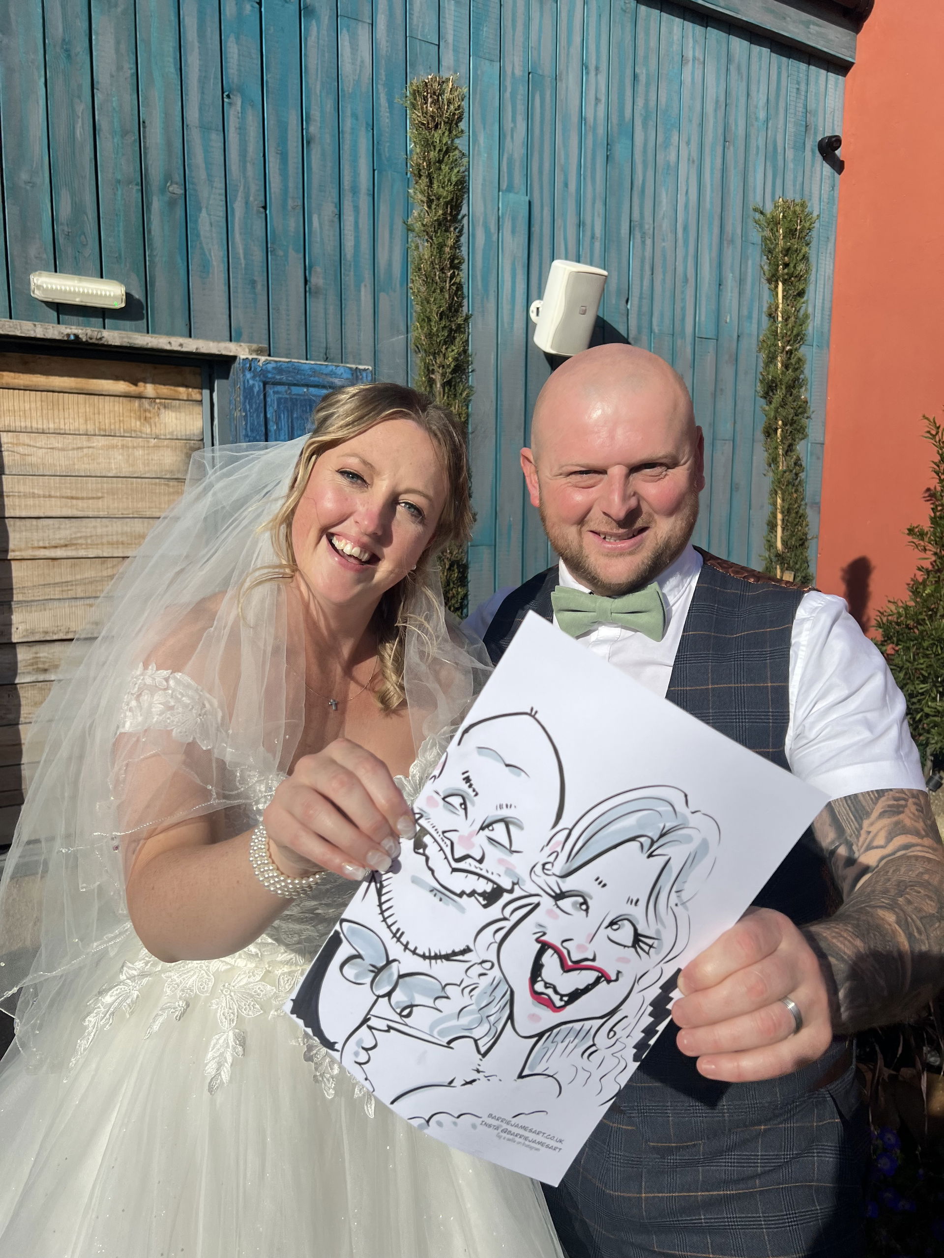 Barrie Draws Caricatures Caricaturist Review Wedding Durham