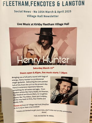 Event Henry Hunter Acoustic Solo Singer-Guitarist York, North Yorkshire