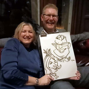 Caricatures by Tom Caricaturist Wedding North Yorkshire
