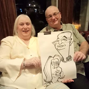Caricatures by Tom Caricaturist Wedding North Yorkshire