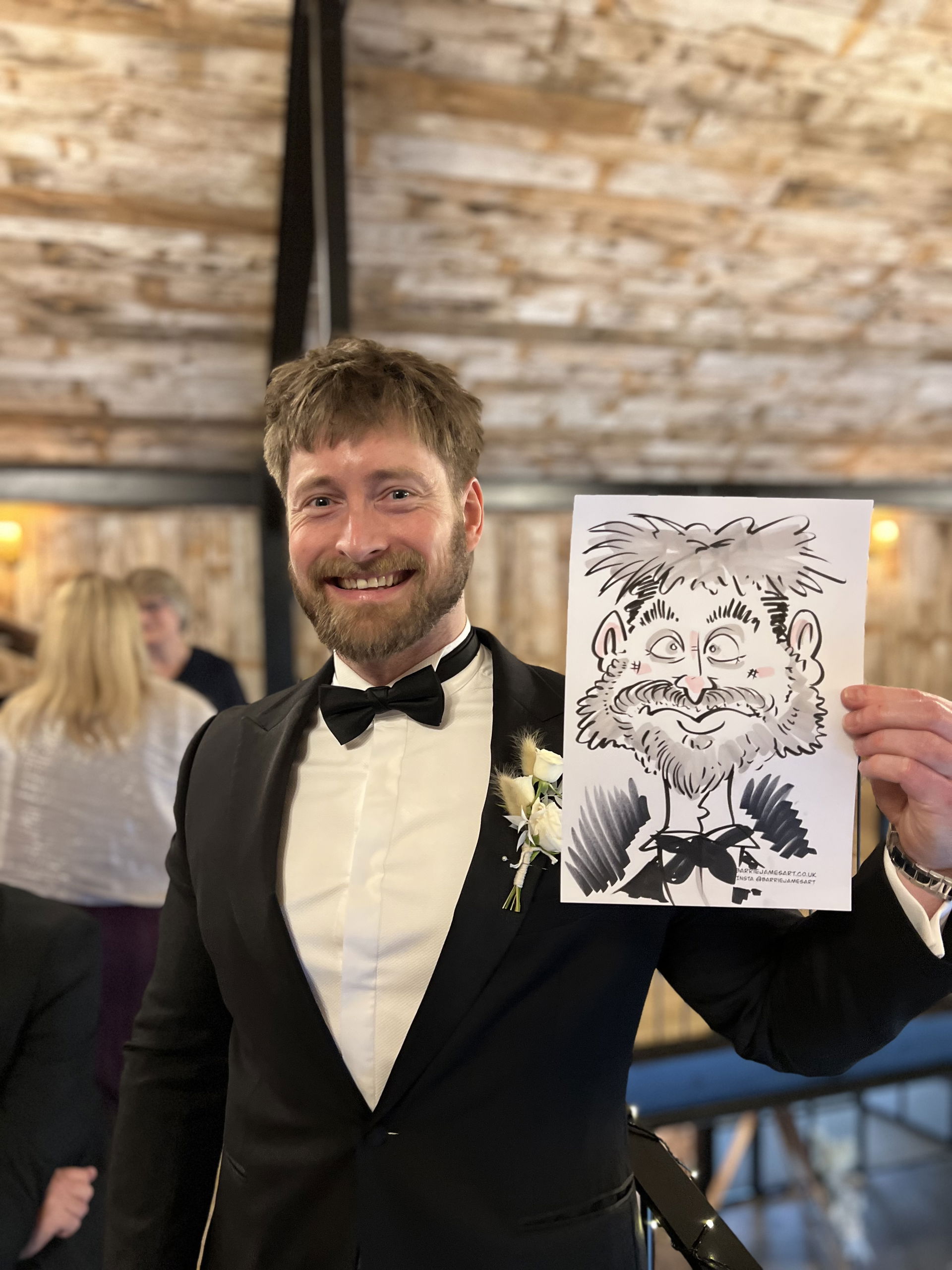 Barrie Draws Caricatures Caricaturist Review Wedding Cumbria