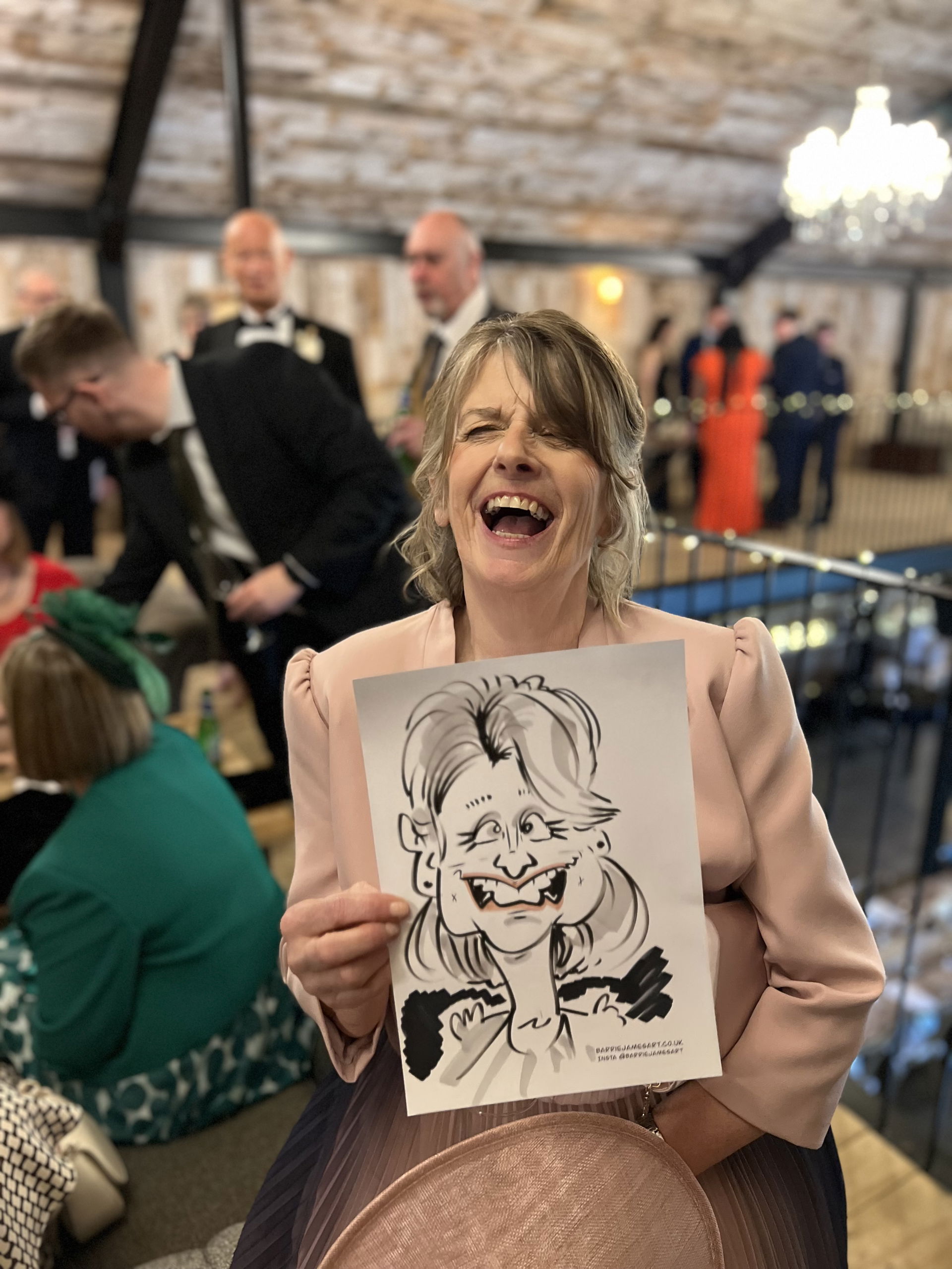 Barrie Draws Caricatures Caricaturist Review Wedding Cumbria