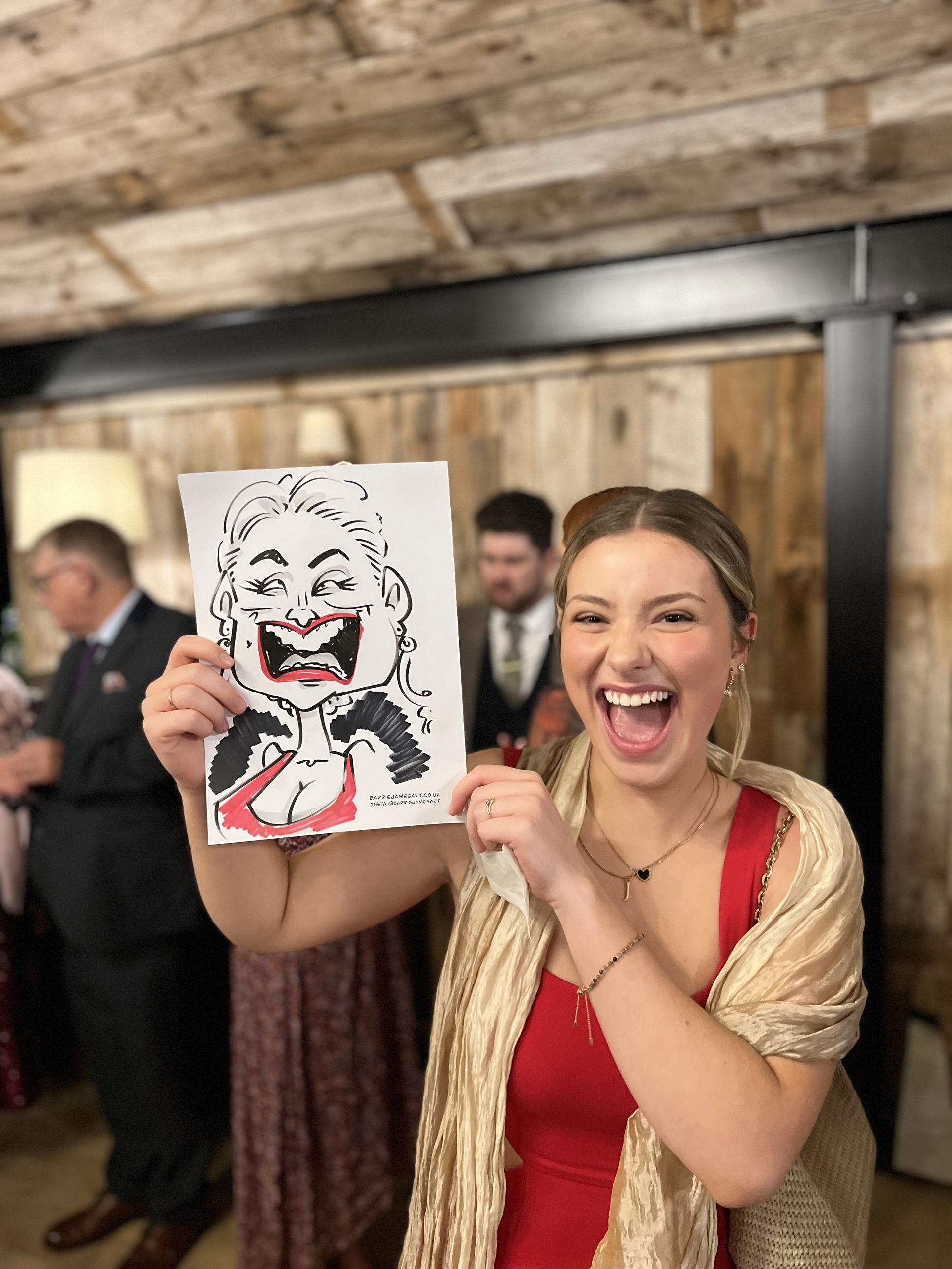 Barrie Draws Caricatures Caricaturist Review Wedding Cumbria
