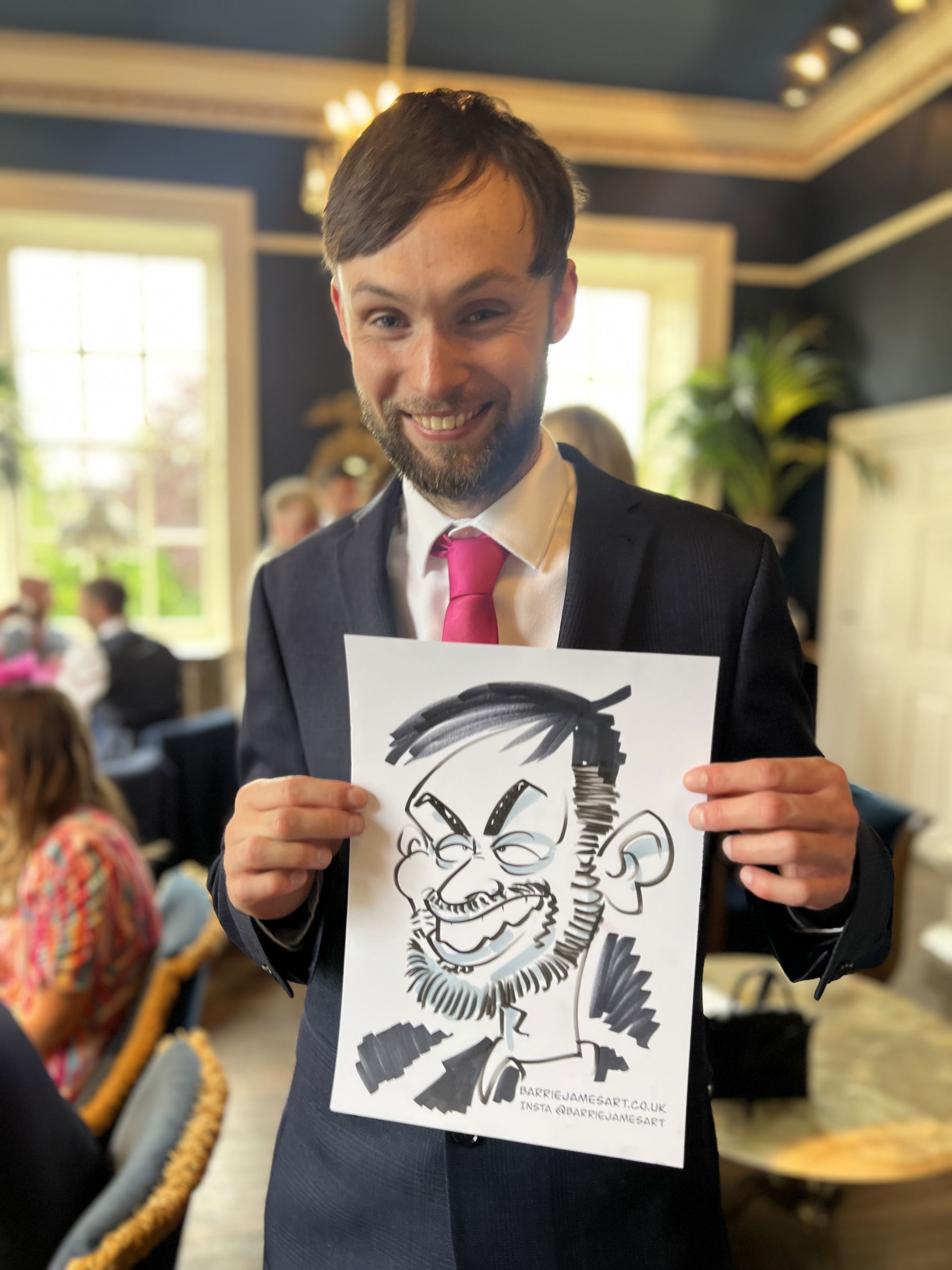 Barrie Draws Caricatures Caricaturist Review Wedding Northumberland