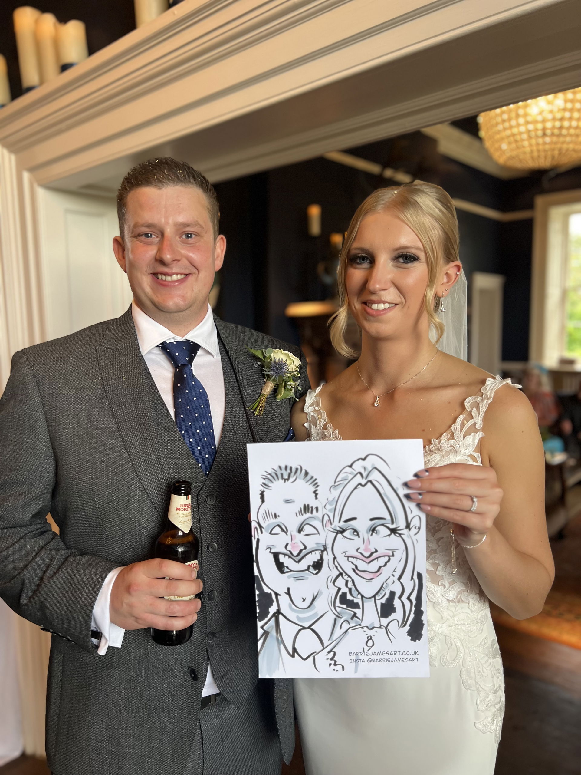 Barrie Draws Caricatures Caricaturist Review Wedding Northumberland