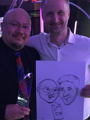 Event Caricaturist Edward Caricaturist London