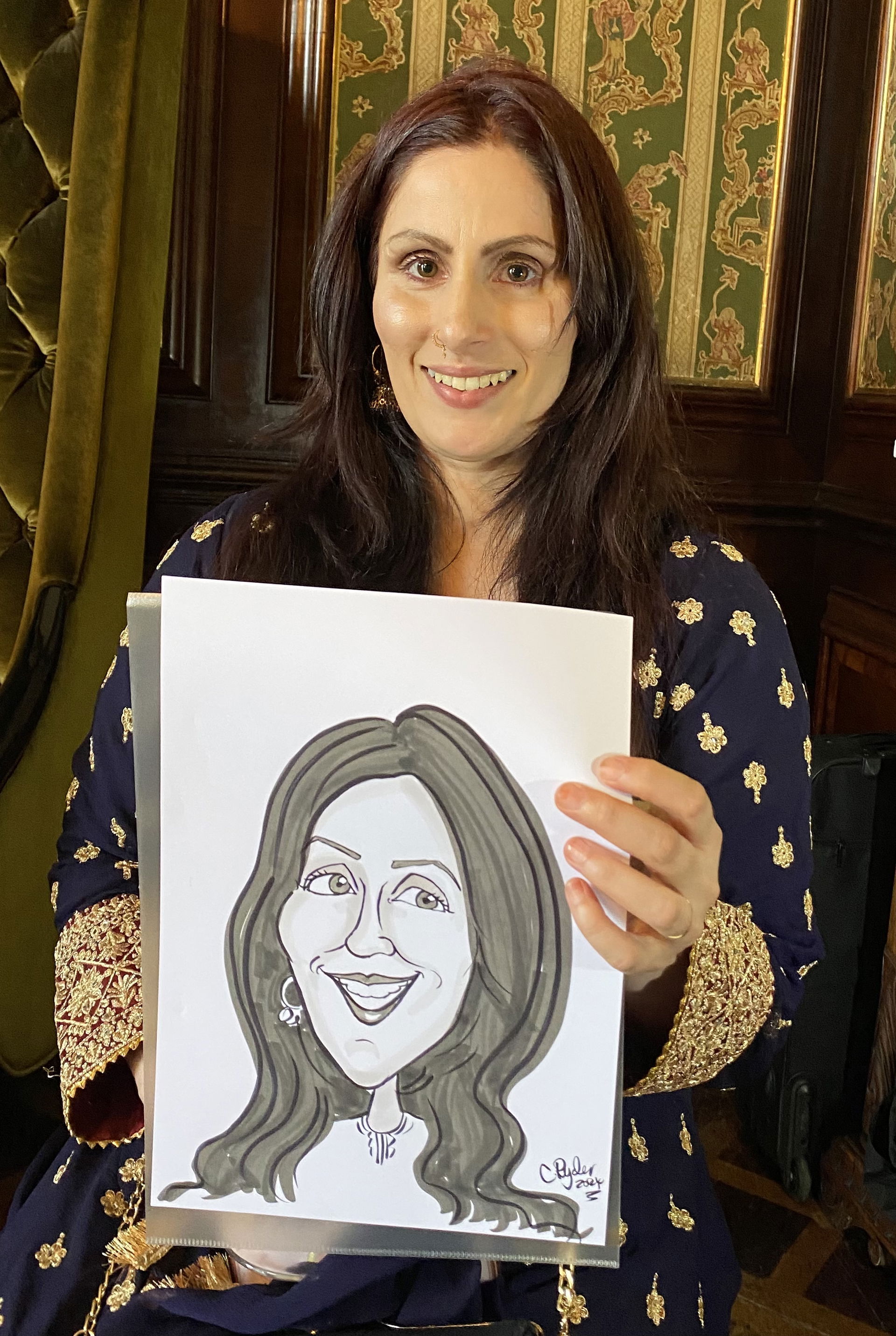 C R Caricatures Caricaturist Review Wedding Shropshire