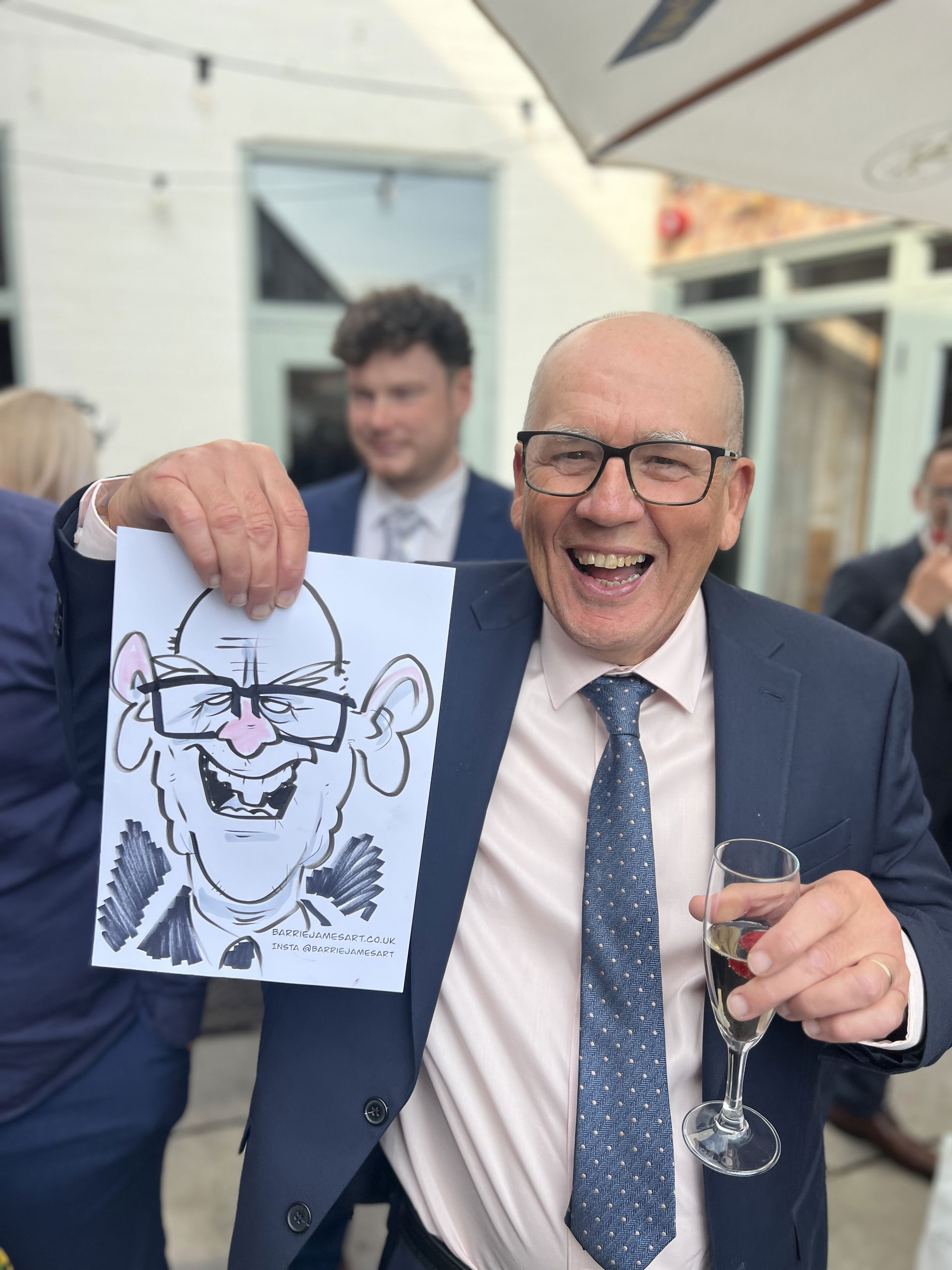 Barrie Draws Caricatures Caricaturist Review Wedding Northumberland