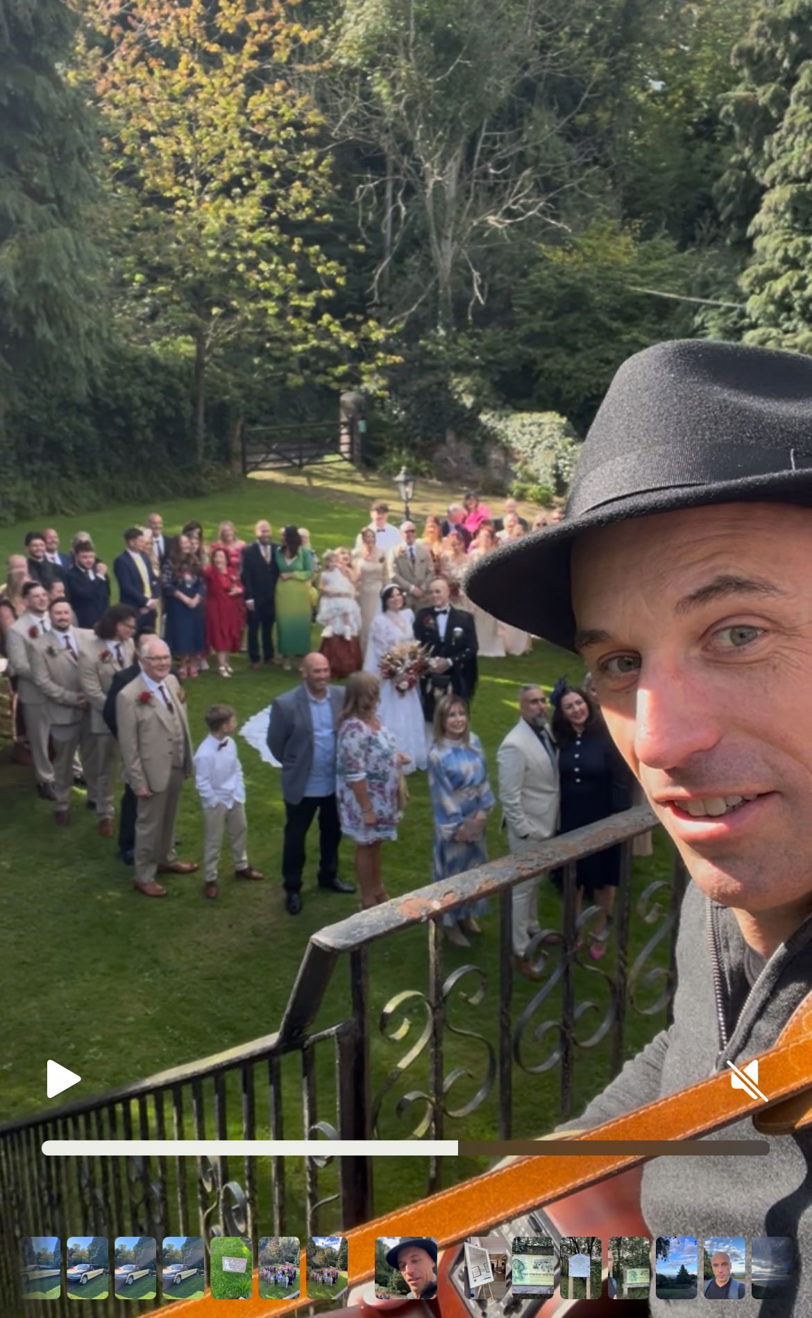 Dan Trilby Singer Guitarist Review Wedding Shropshire